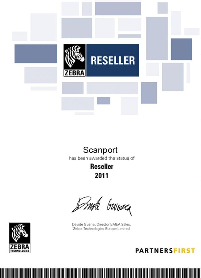 Zebra Reseller 2011